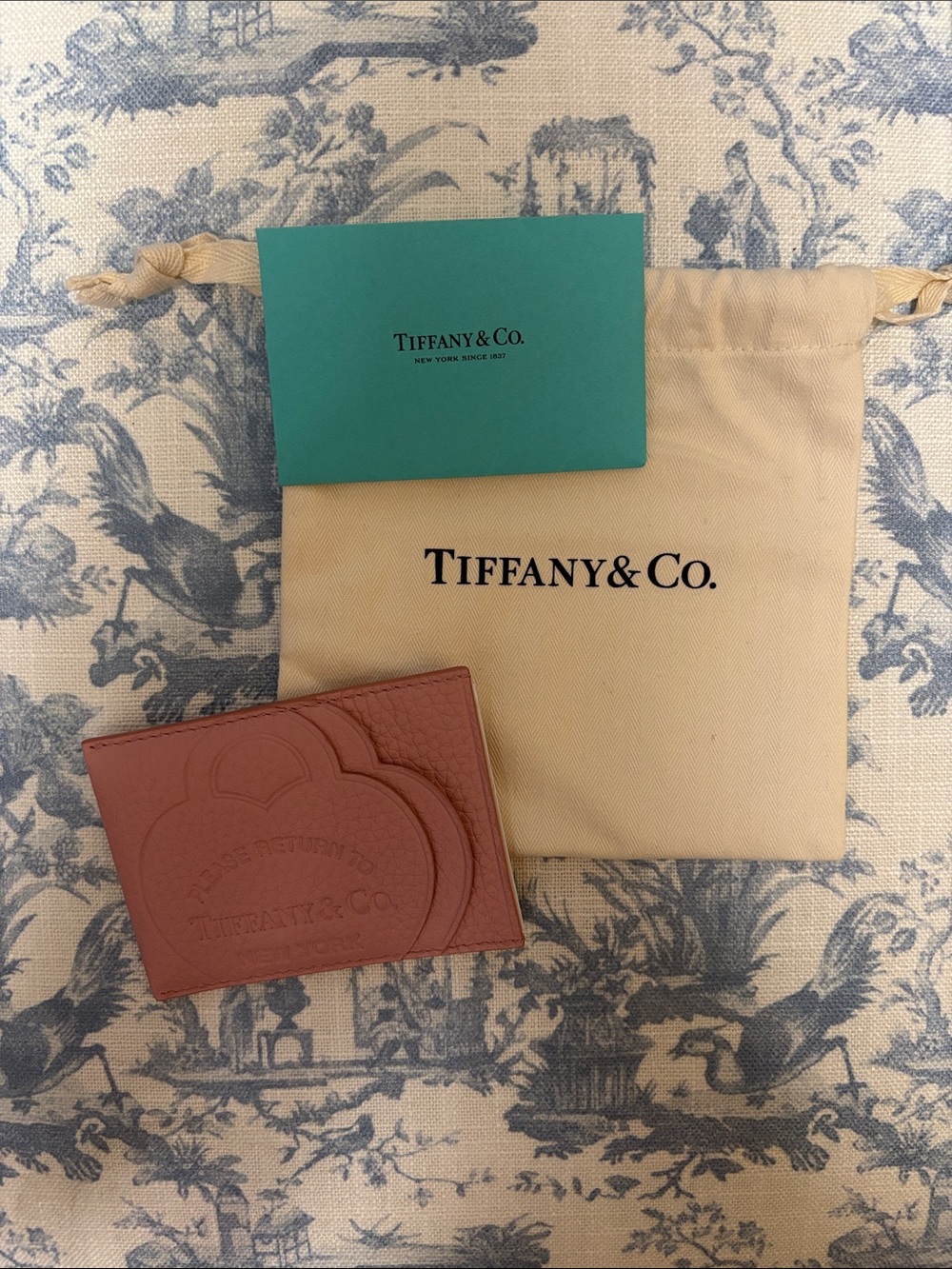 Cardholder with Tiffany pouch